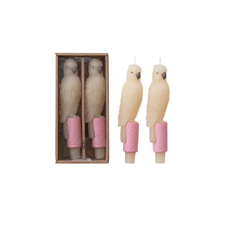 Unscented S/2 Parrot Taper Candles