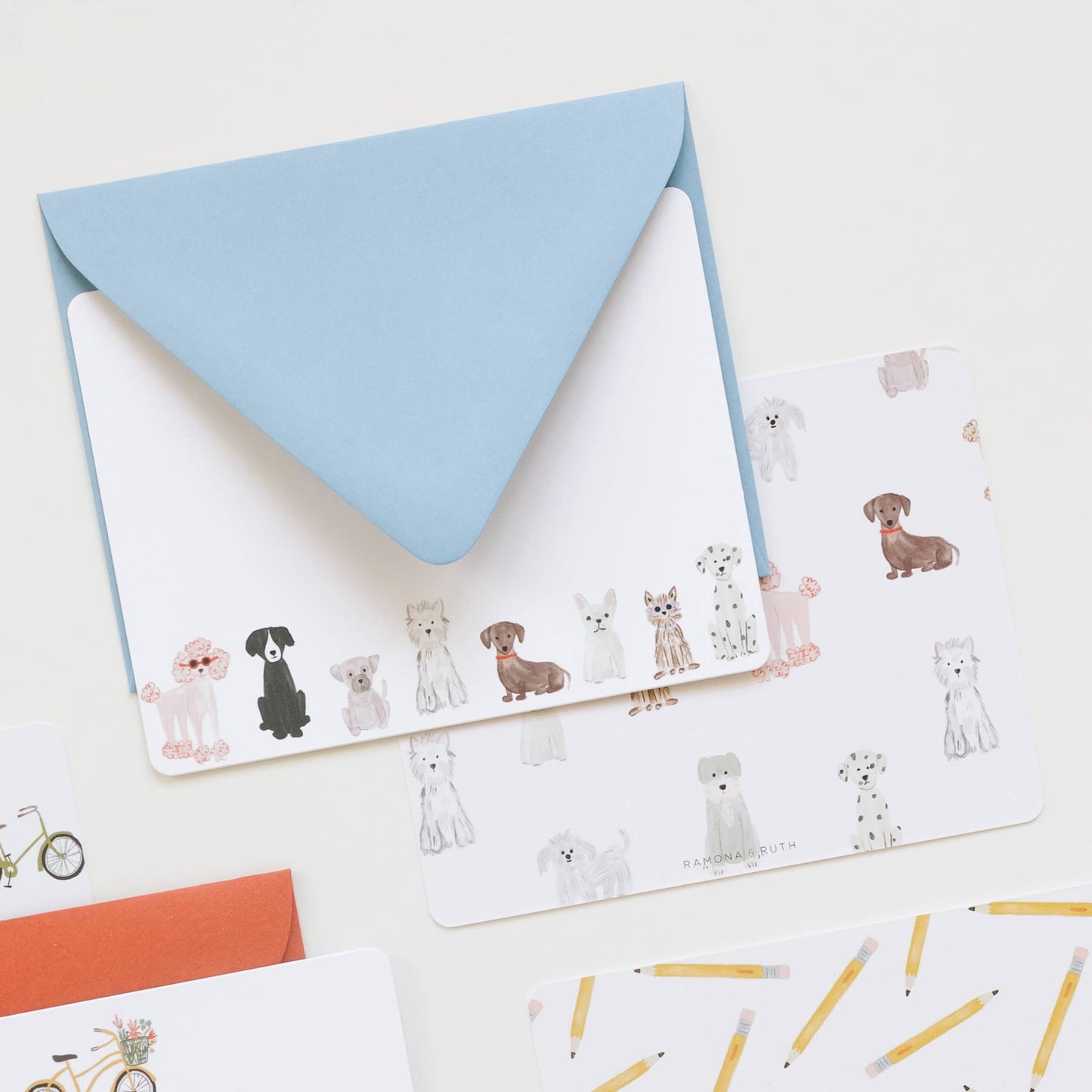 Dogs Flat Notes | Boxed Set of 6