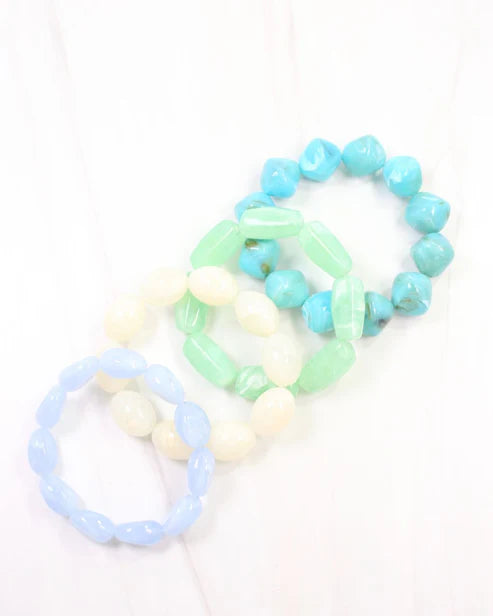 Joplin Marble Beaded Bracelet Set