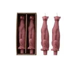 S/2 Unscented Leopard Taper Candles