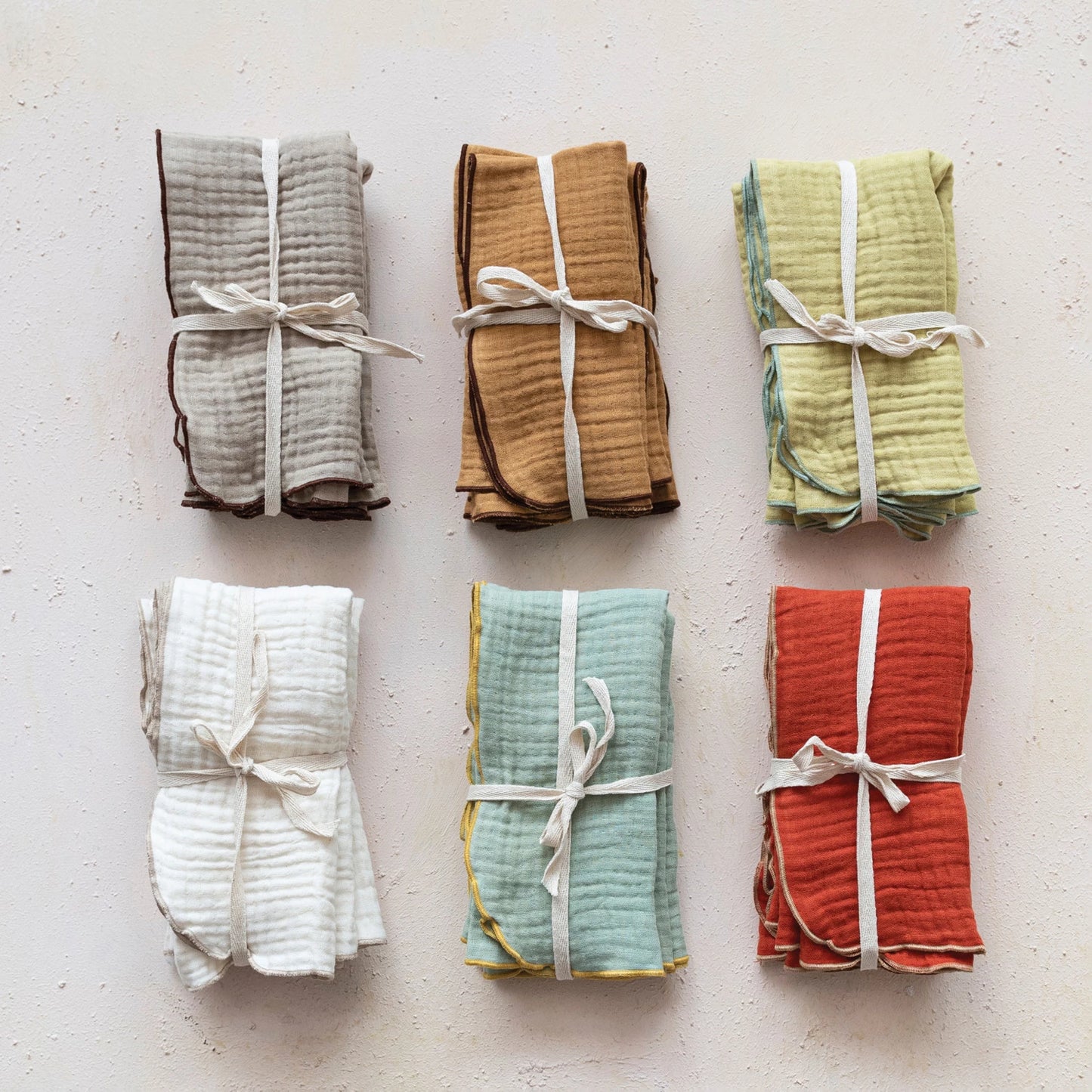 S/4 Woven Double Cloth Napkins
