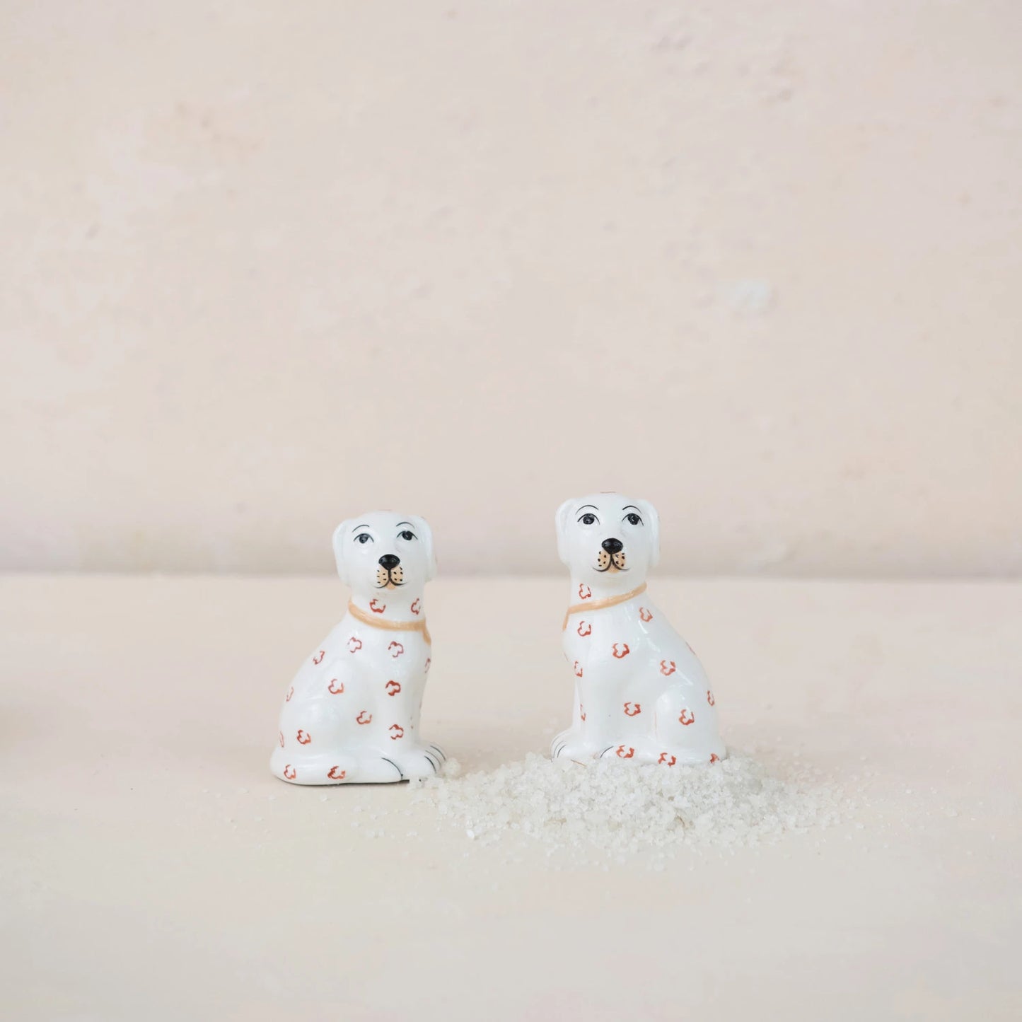 Ceramic Dog Salt & Pepper Shaker Set