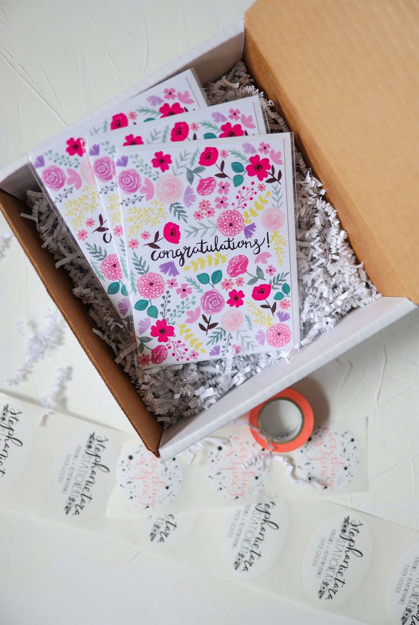 Congratulations Floral Greeting Card