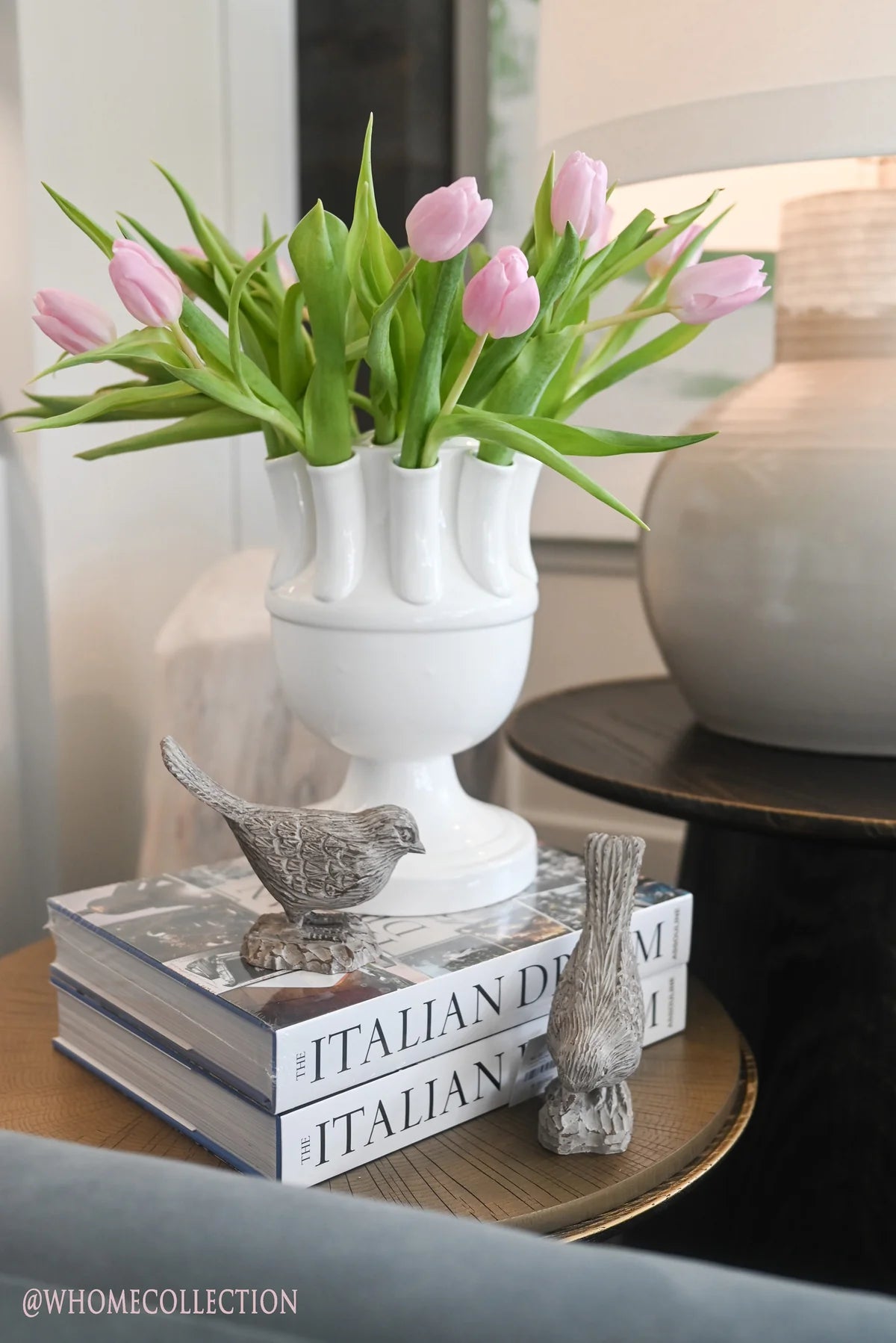 White Tulipiere Vase