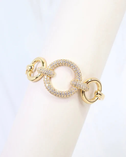 Harlem CZ Pave Clasp Bracelet