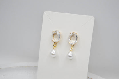 Gem & Pearl Earrings