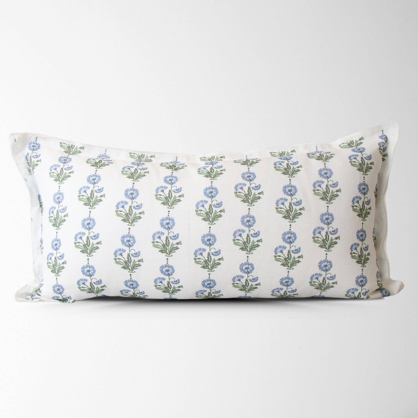 Amalthea Blue Linen Lumbar Pillow