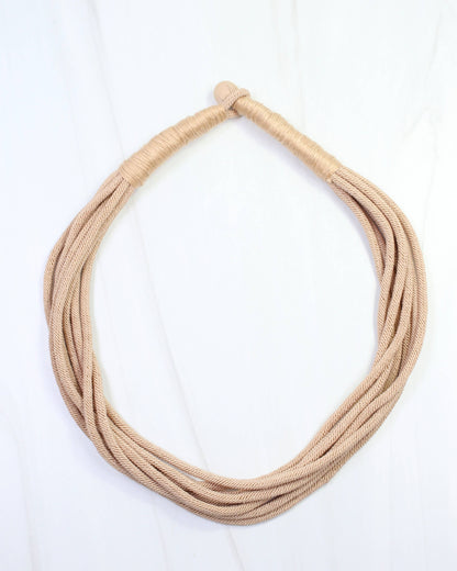 Cranston Layered Cord Necklace Tan