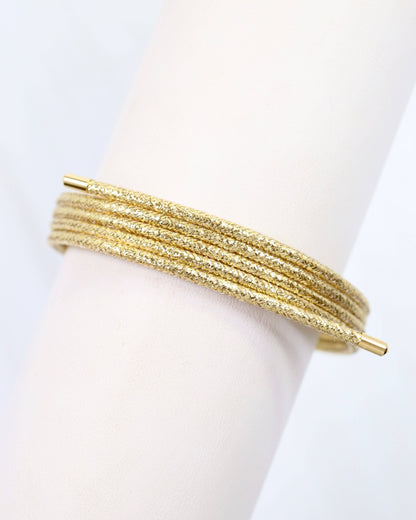 Dakota Magnetic Cord Necklace Gold