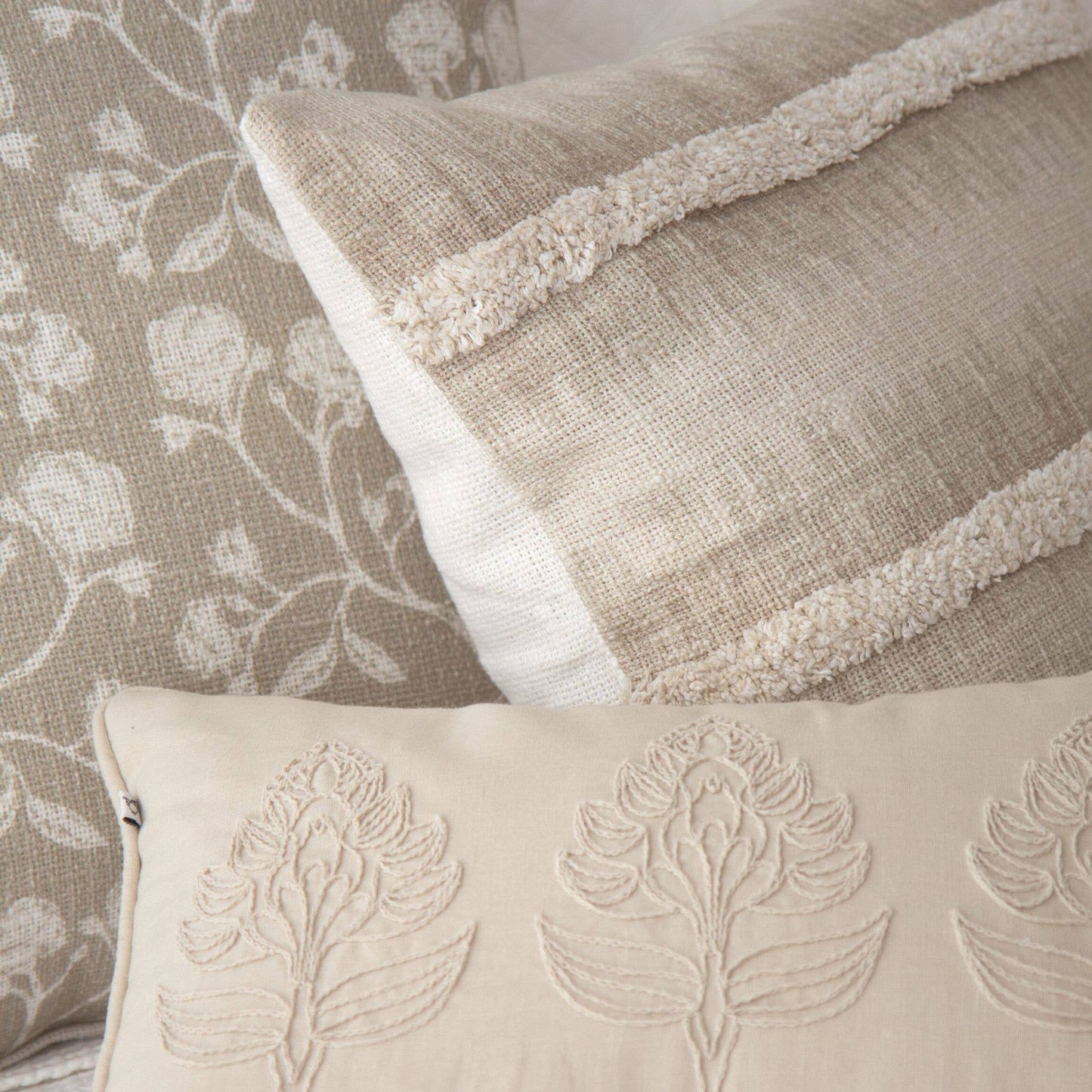 Zaylee Shibori Tufted Pillow Cover – Boho Decorative Accent
