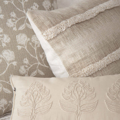 Zaylee Shibori Tufted Pillow Cover – Boho Decorative Accent