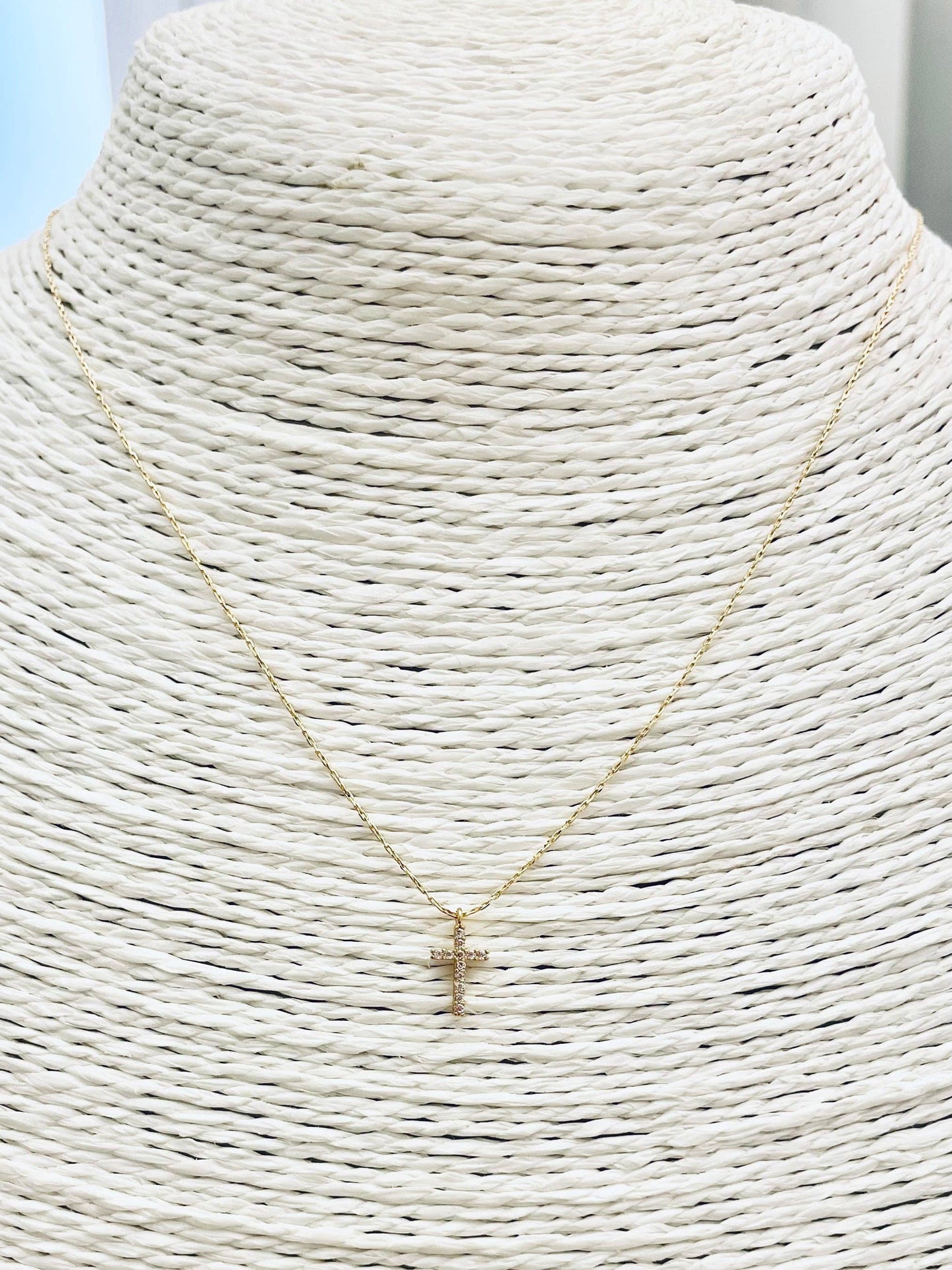 Crystal Cross Necklace