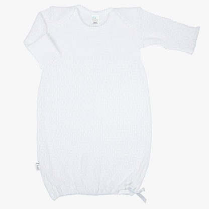 Paty Knit Overlap Shoulder Gown