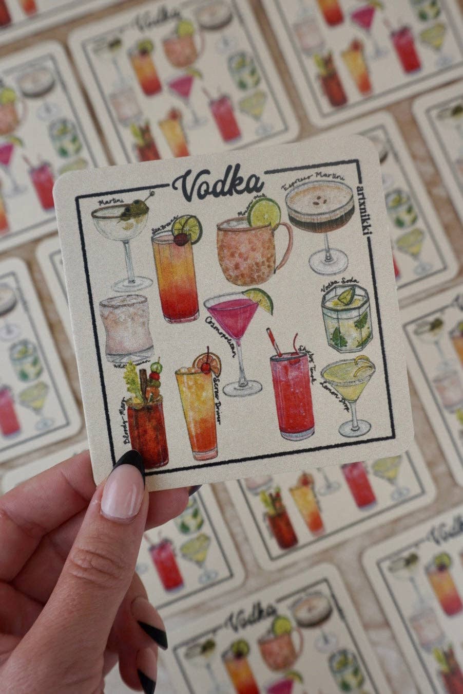 Classic Cocktail Coasters- Set of 4