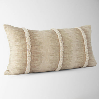 Zaylee Shibori Tufted Pillow Cover – Boho Decorative Accent