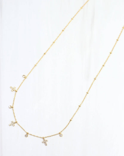 Darleen Cross Necklace WP Gold