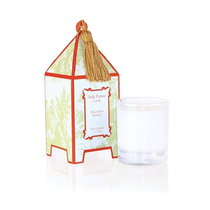 Malaysian Bamboo Toile Mini Pagoda Candle