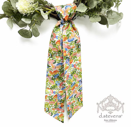 Spring Floral  Wreath Sash