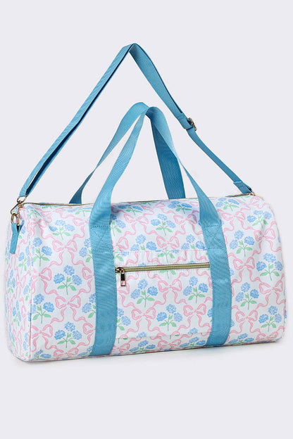 Floral Bow Duffel Bag