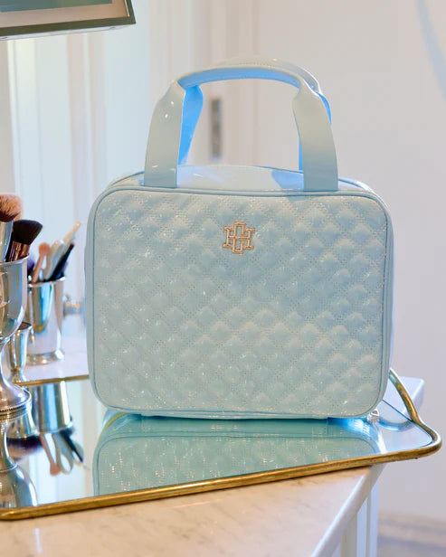 Punta Cana Large Case- Light Blue Patent