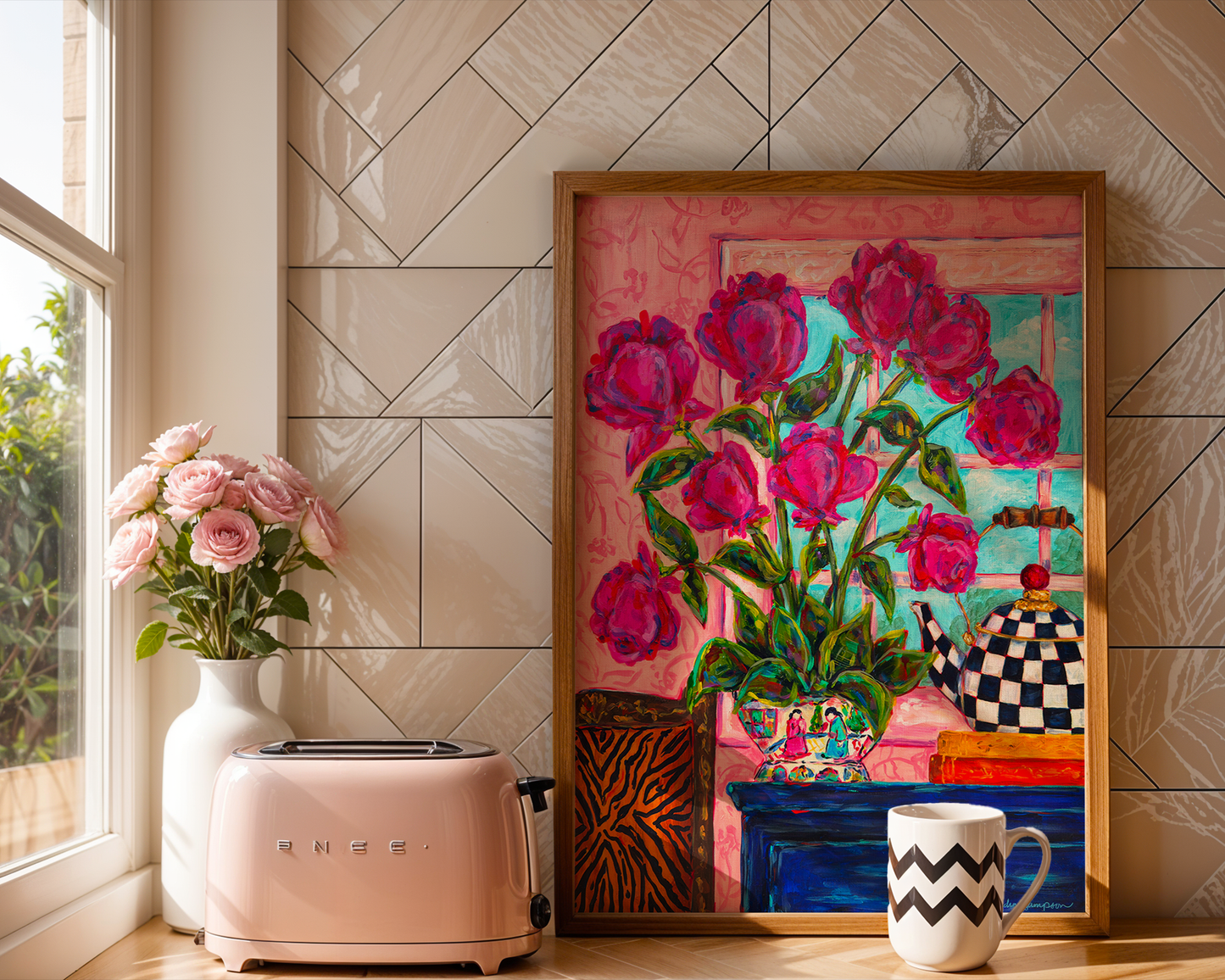 Tulips and Teapot Art