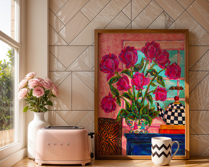 Tulips and Teapot Art