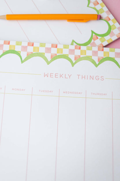 Weekly Things Notepad