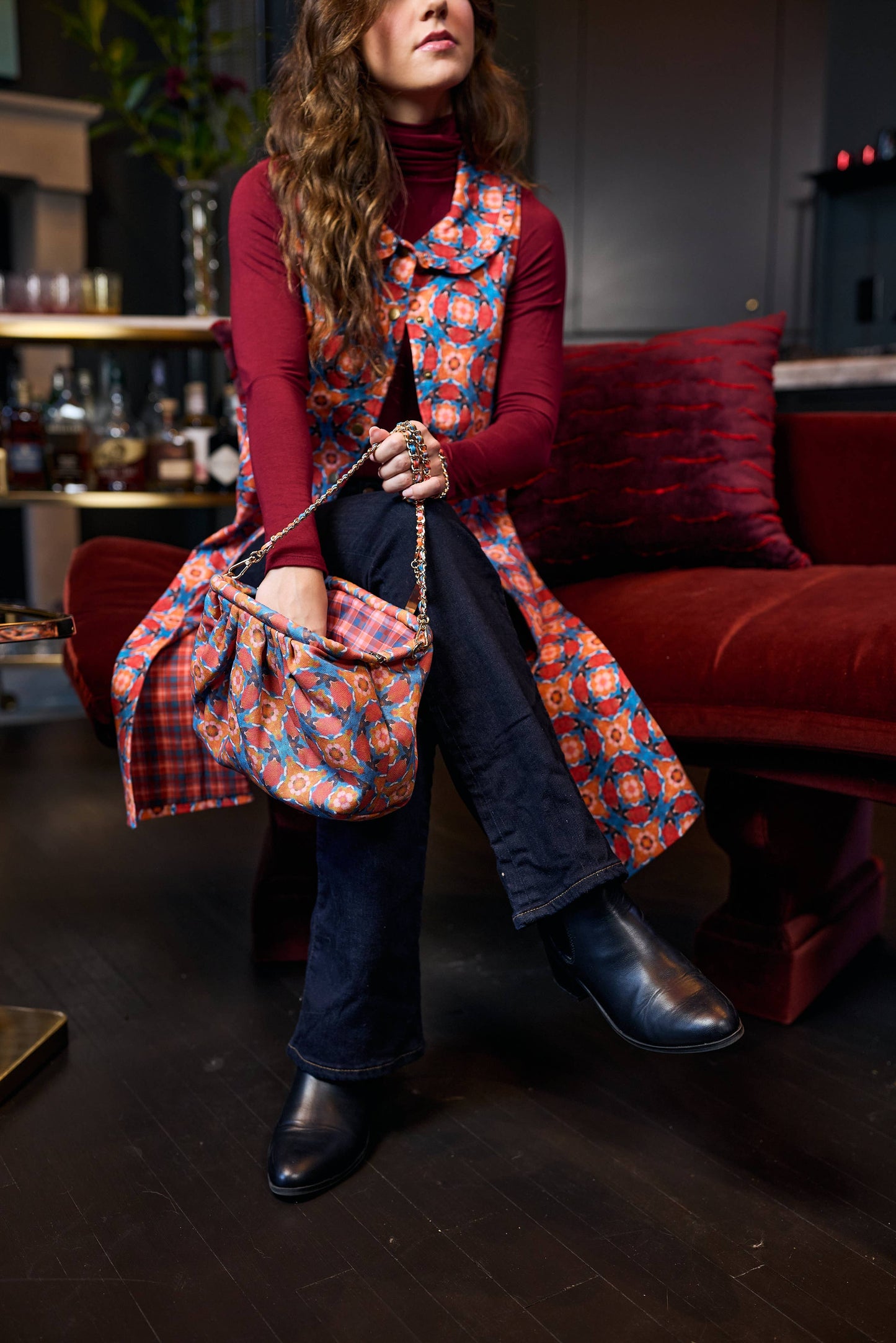 Dumpling Clutch - Midnight in Paris
