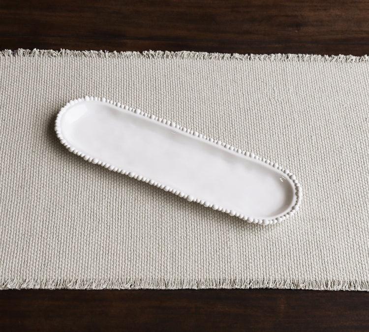 Vida Alegria Medium Baguette Platter (White)