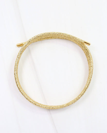 Dakota Magnetic Cord Necklace Gold