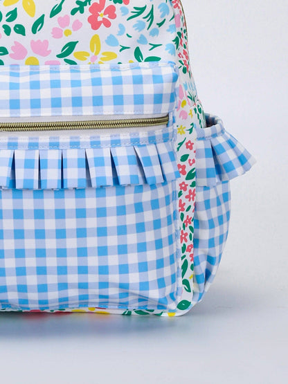 Yellow Flower Ruffle Backpack