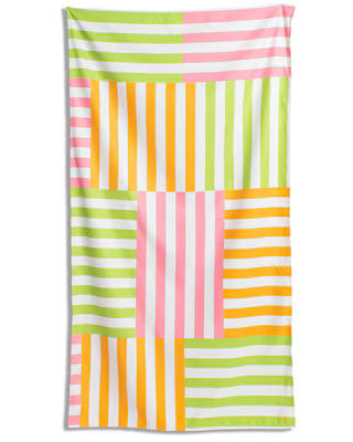 Freeport Stripe Giant Beach Towel in Pink