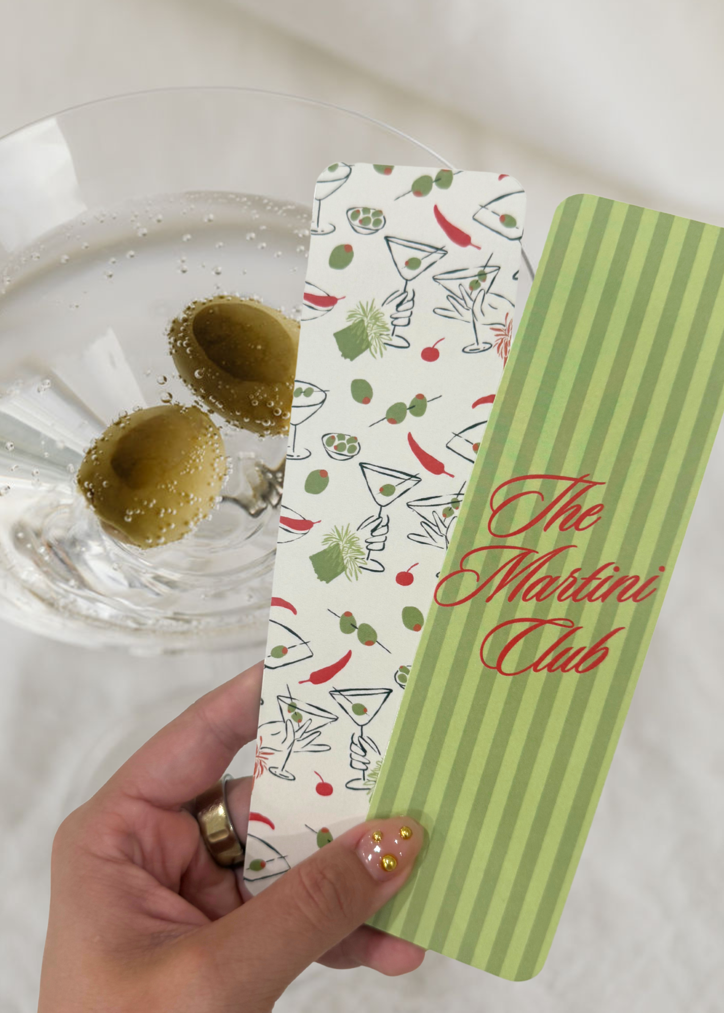Martini Bookmarks | Set of 2