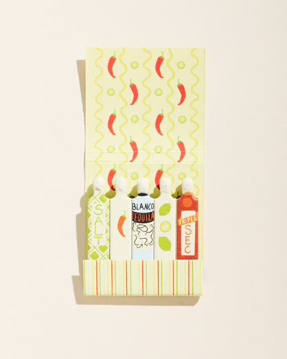Margarita Printed 10 Stem Matchbook