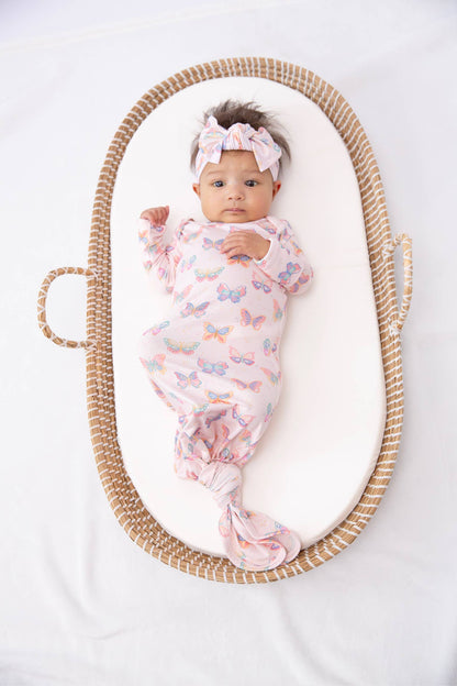 Butterfly Bliss - Knotted Infant Gown