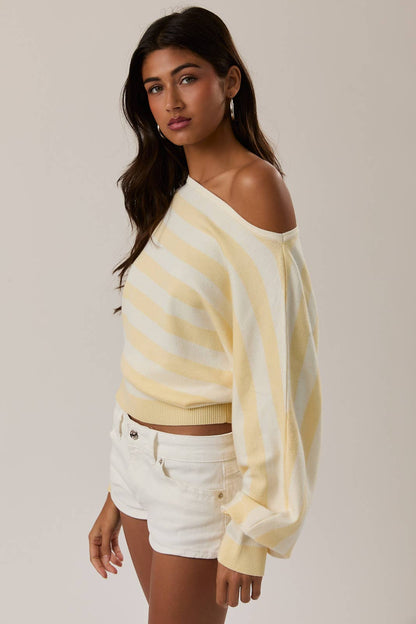 BOAT NECK DOLMAN SLEEVE TOP