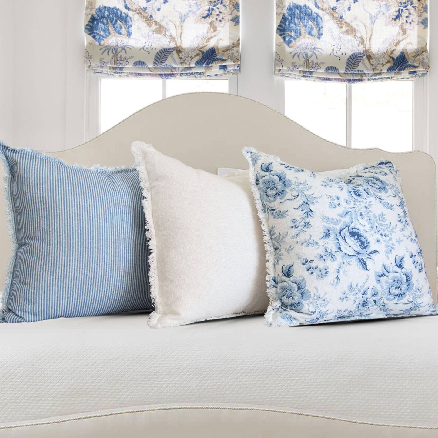 Emma Frayed Edge Pillow