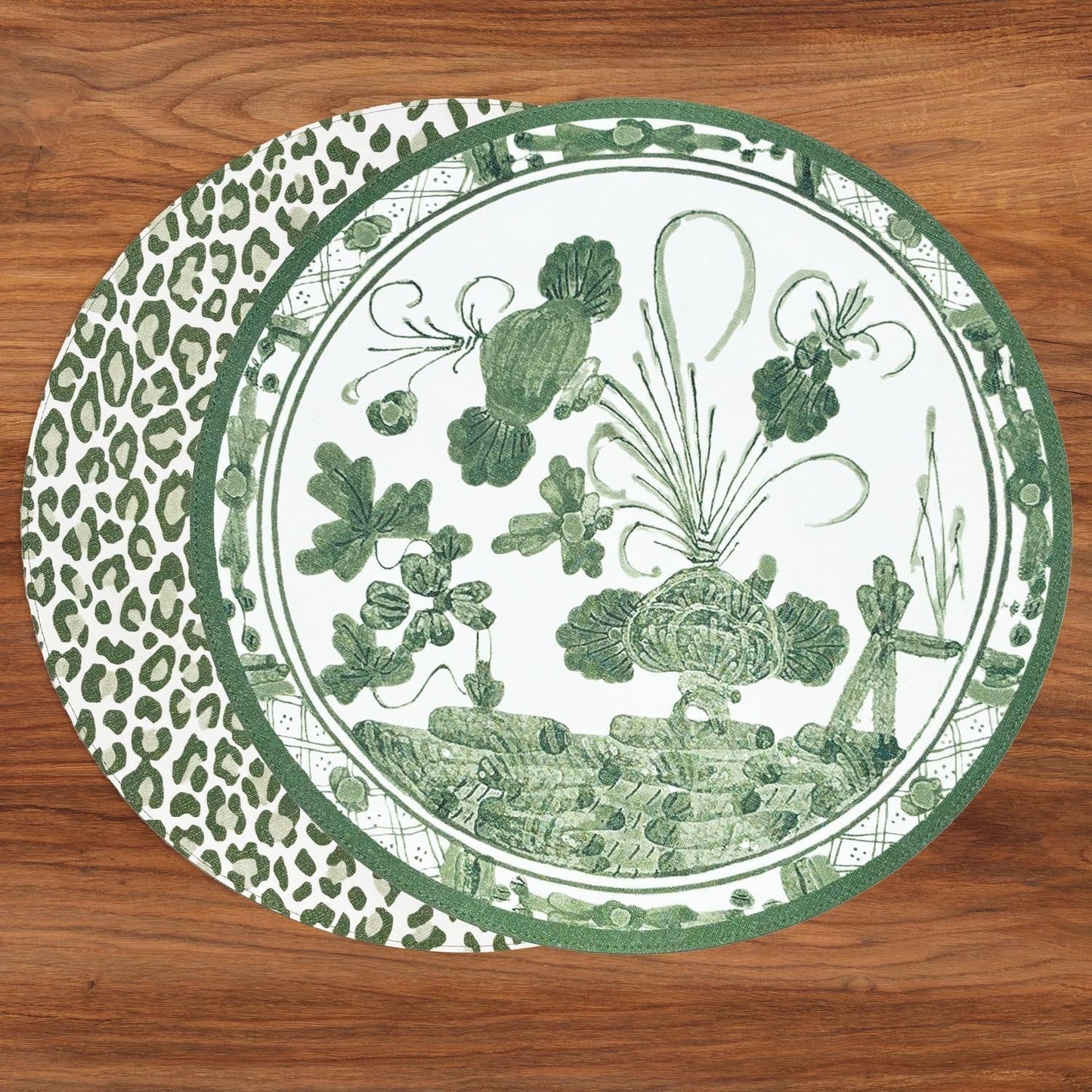 S/4 VIDA Faenza & Leopard Reversible Placemats