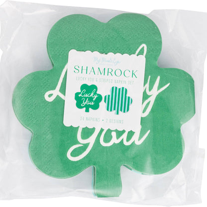 Shamrock Lucky You Cocktail Napkin