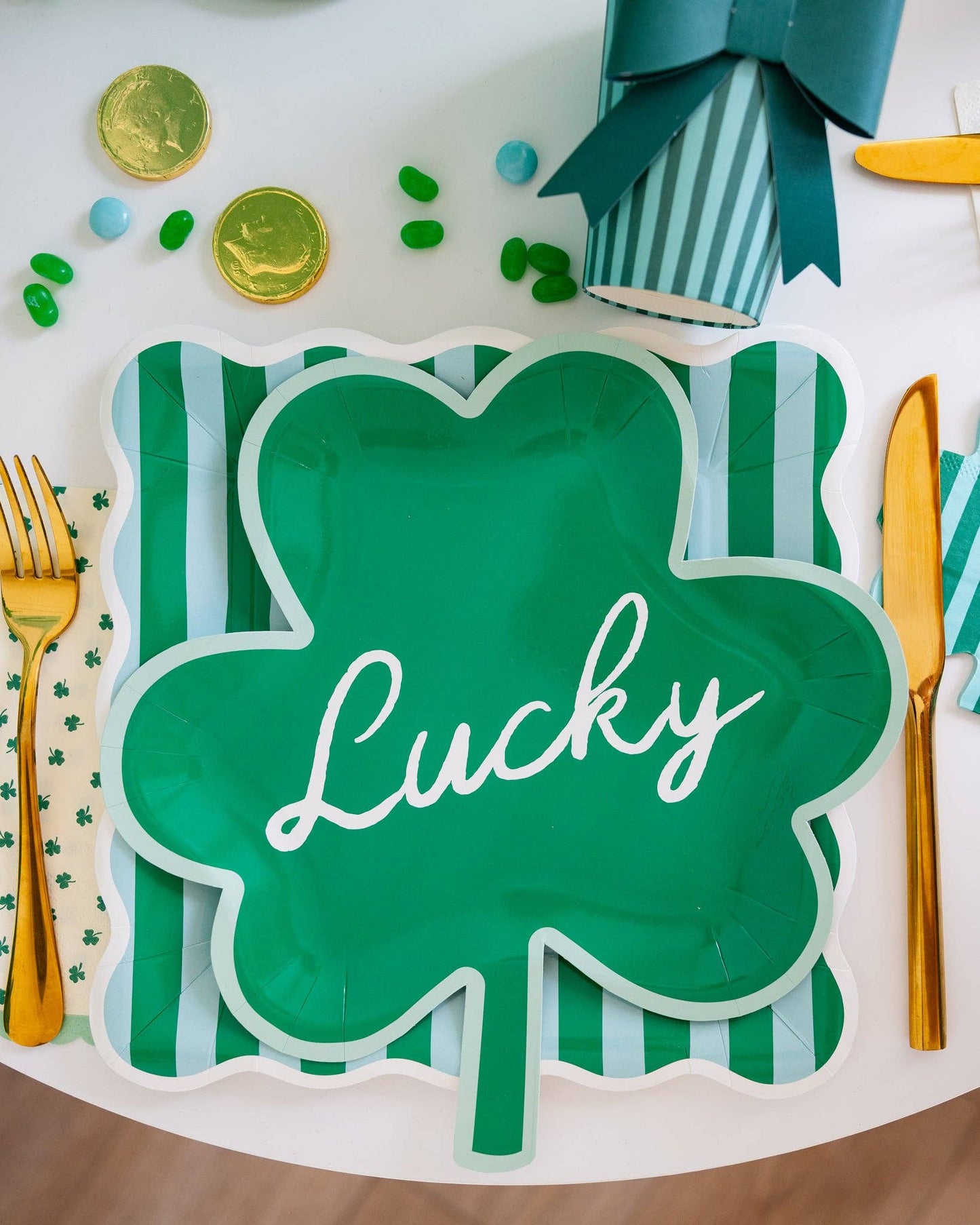 Lucky Shamrock Shaped Plate