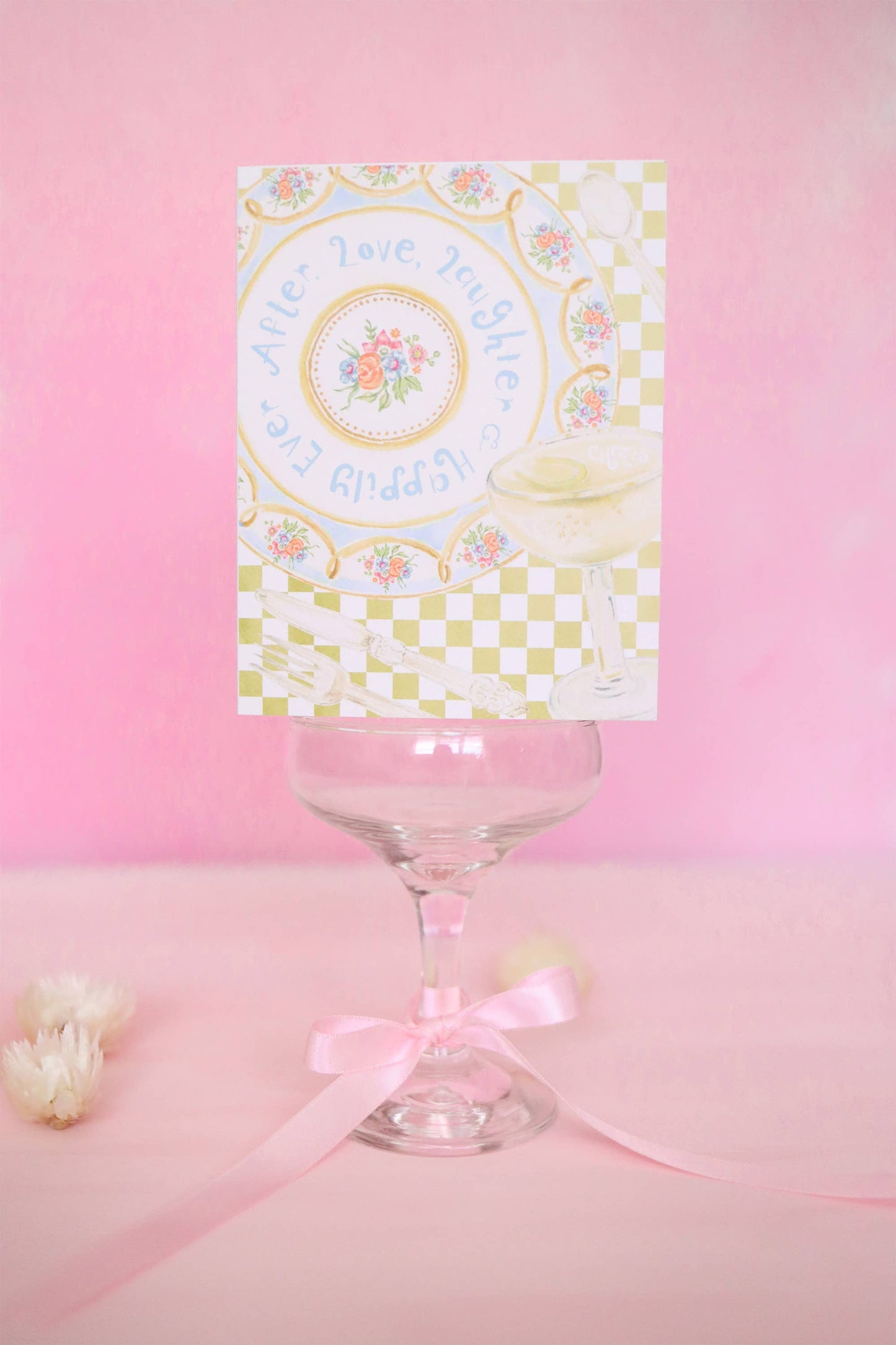 Happily ever after wedding card