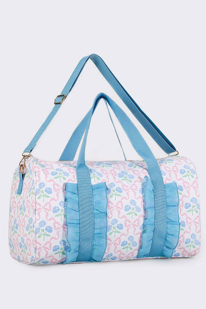 Floral Bow Duffel Bag