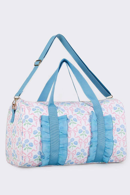 Floral Bow Duffel Bag