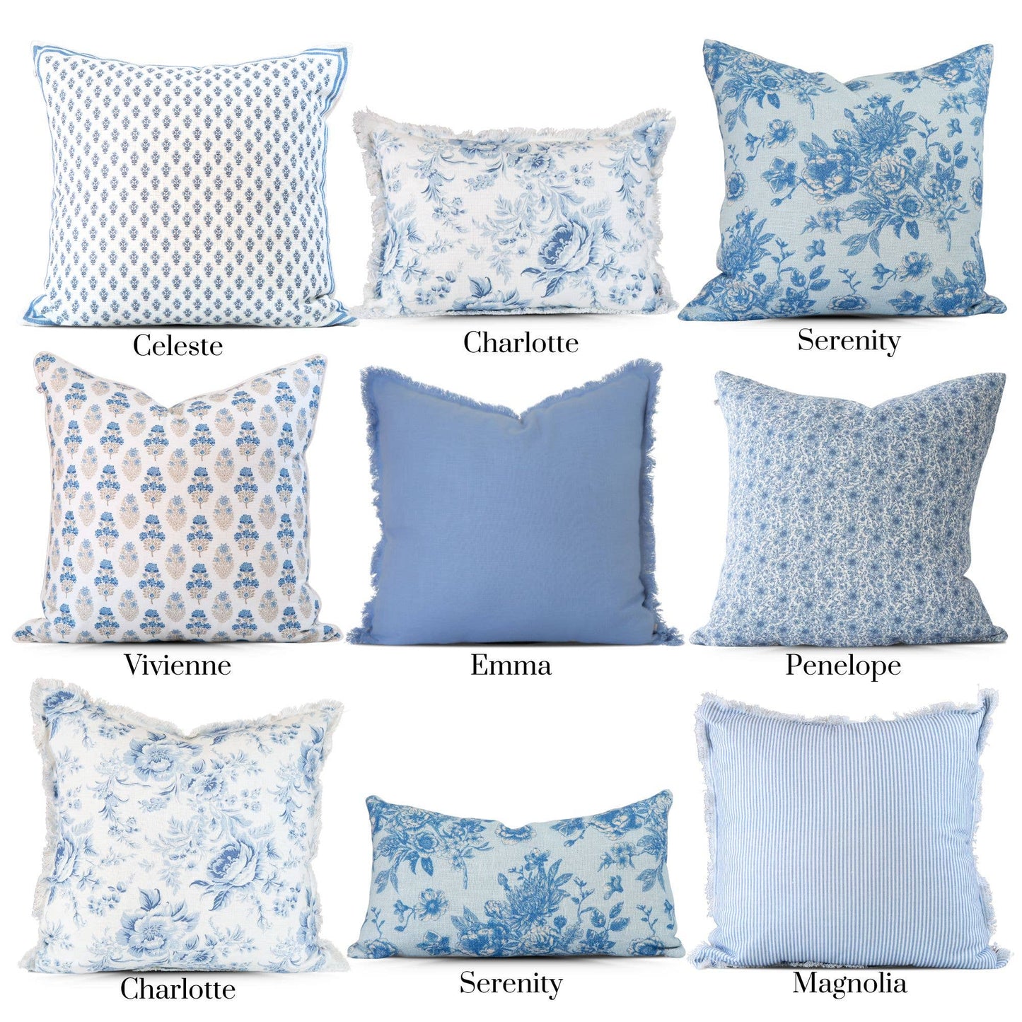 Emma Frayed Edge Pillow