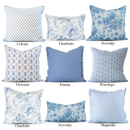 Emma Frayed Edge Pillow