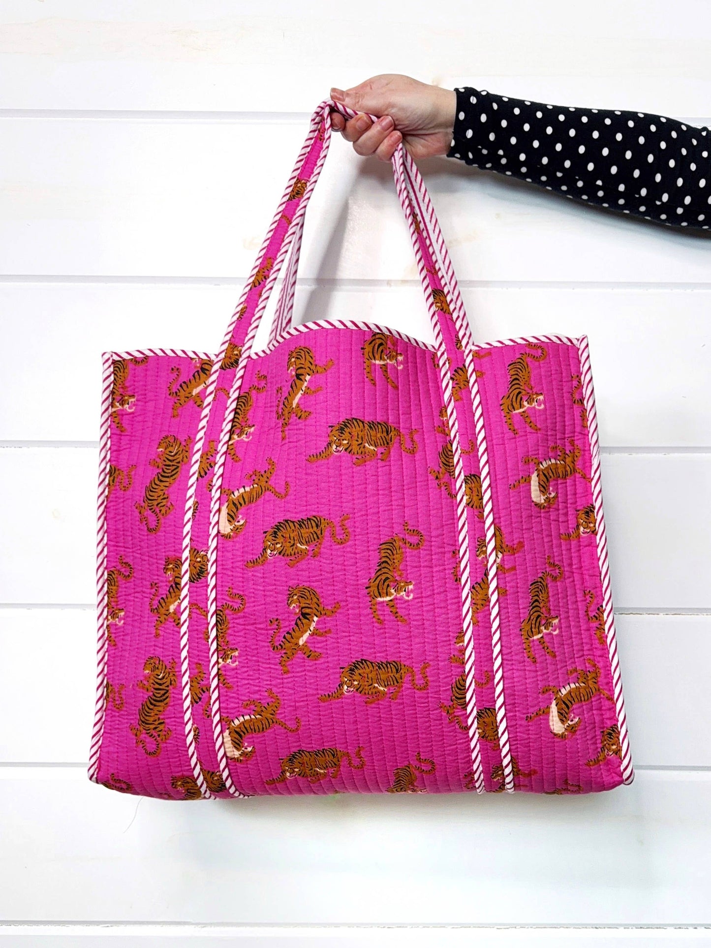 Pink Tiger Tote Bag