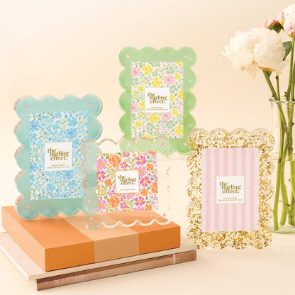 Scalloped Acrylic Frame-Clear