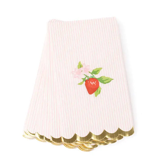 Botanical Berry Paper Guest Towels
