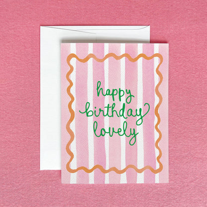 Happy Birthday Lovely Greeting Card | Birthday Card for Her