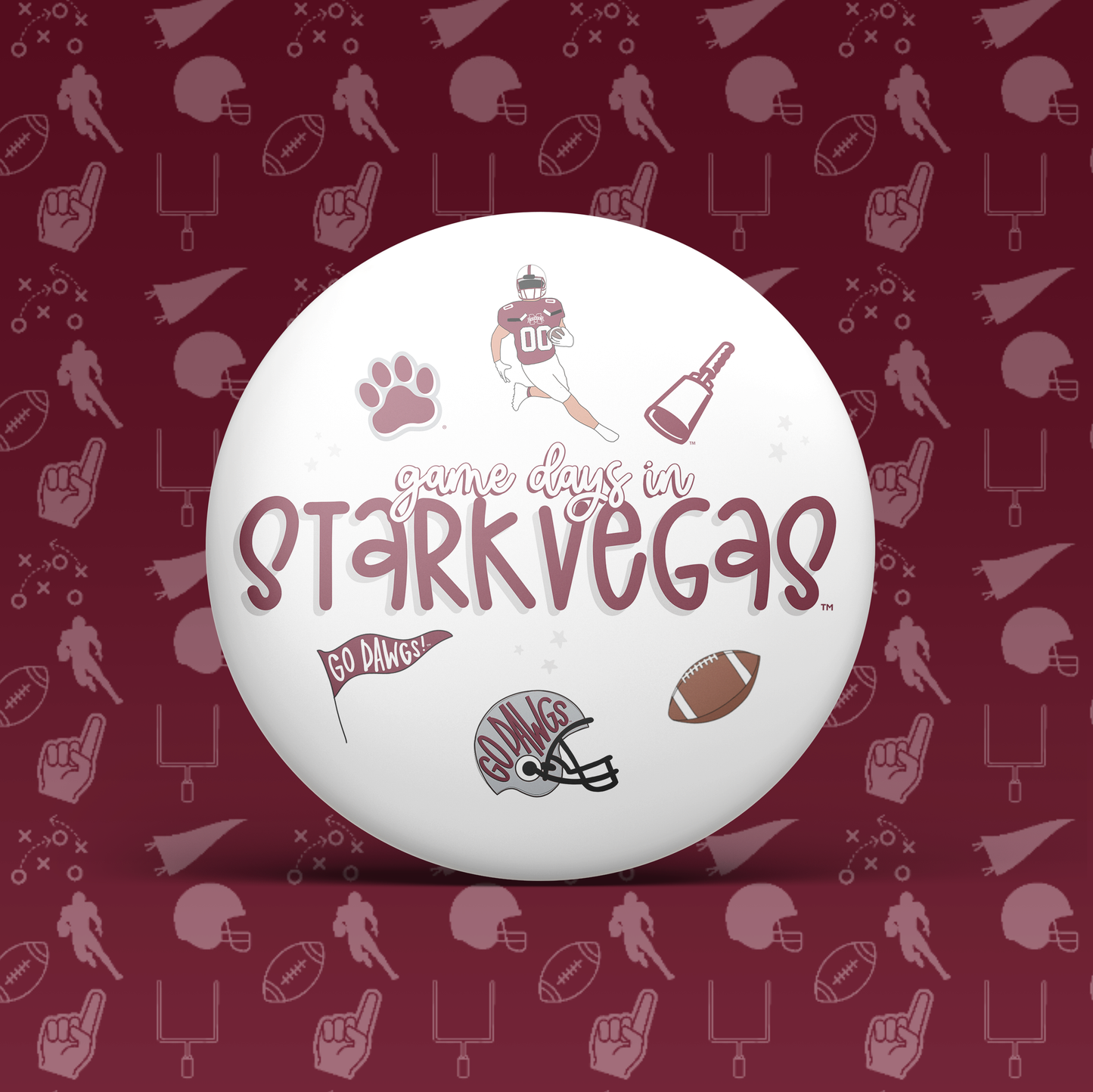 Mississippi State Game Day Buttons | Game Day Pins